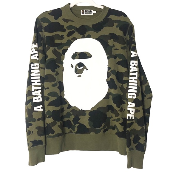 Bape Other - BAPE 1ST Camo Big Ape Head Crew Neck Men’s Medium
